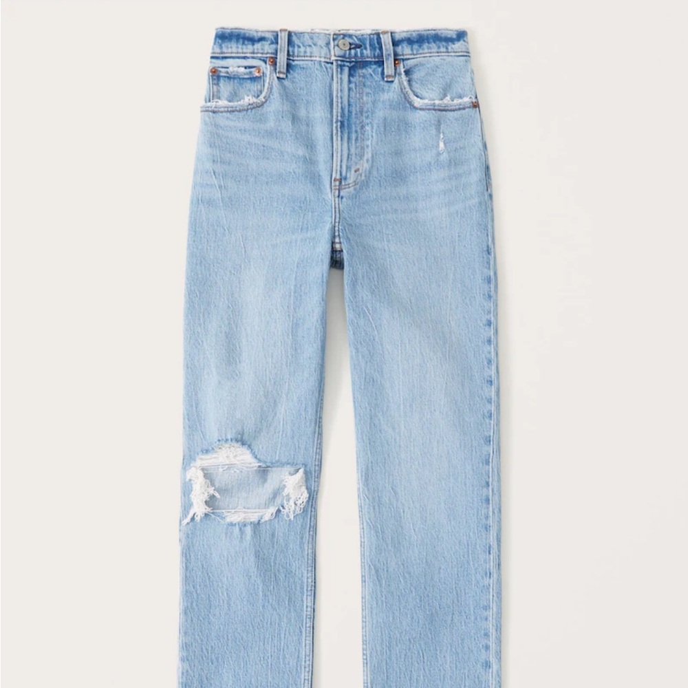 Abercrombie ultra high rise 90s straight 27R